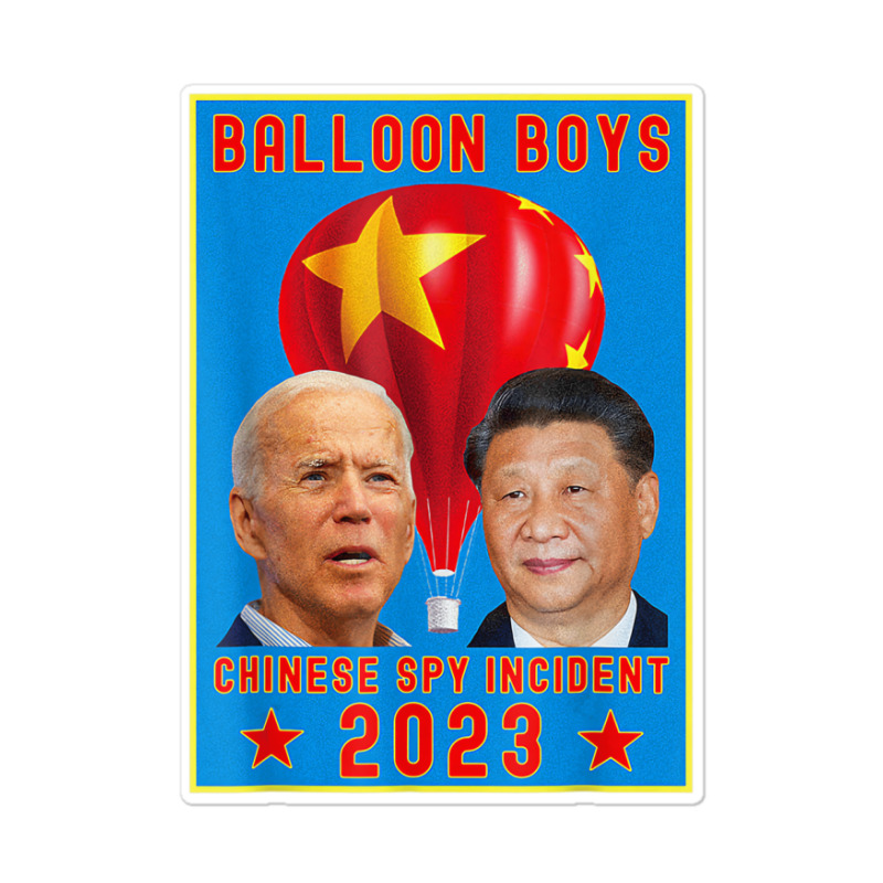 Joe Biden Vs Xi Jinping   Chinese Surveillance Bal Sticker | Artistshot