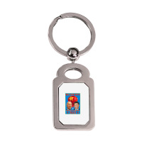 Joe Biden Vs Xi Jinping   Chinese Surveillance Bal Silver Rectangle Keychain | Artistshot