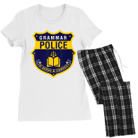 Grammar Police T Shirt   Funny English Grammar Lit Women's Pajamas Set | Artistshot