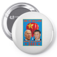 Joe Biden Vs Xi Jinping Chinese Surveillance Ballo Pin-back Button | Artistshot