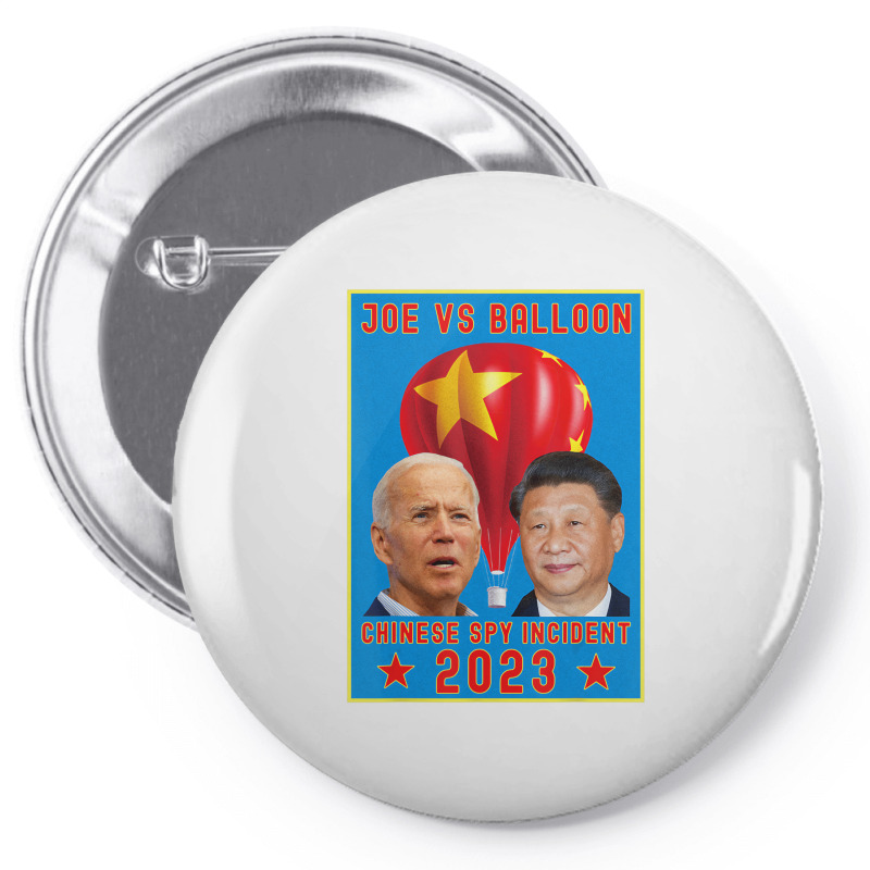 Joe Biden Vs Xi Jinping Chinese Surveillance Ballo Pin-back button by voutsro | Artistshot