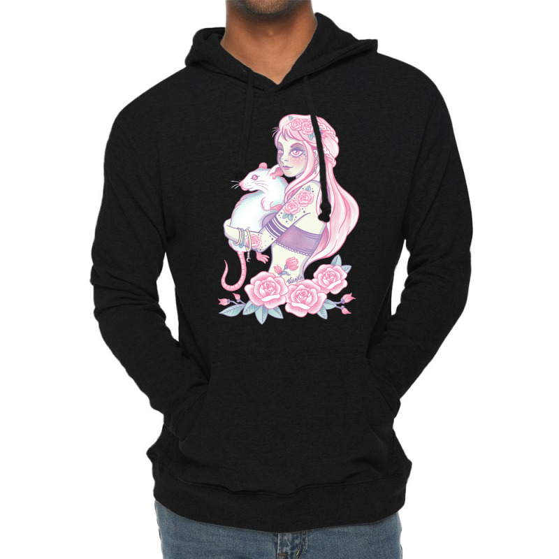 Albino Rat Lightweight Hoodie by axemonwuotin | Artistshot