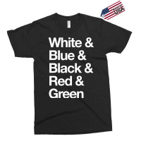 White & Blue & Black & Red & Green   Reversed 25 Exclusive T-shirt | Artistshot