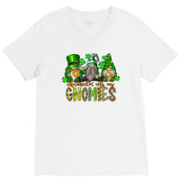 Shamrockin With My Gnomies V-neck Tee | Artistshot