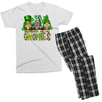 Shamrockin With My Gnomies Men's T-shirt Pajama Set | Artistshot