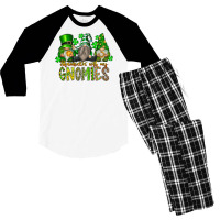 Shamrockin With My Gnomies Men's 3/4 Sleeve Pajama Set | Artistshot