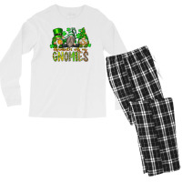 Shamrockin With My Gnomies Men's Long Sleeve Pajama Set | Artistshot