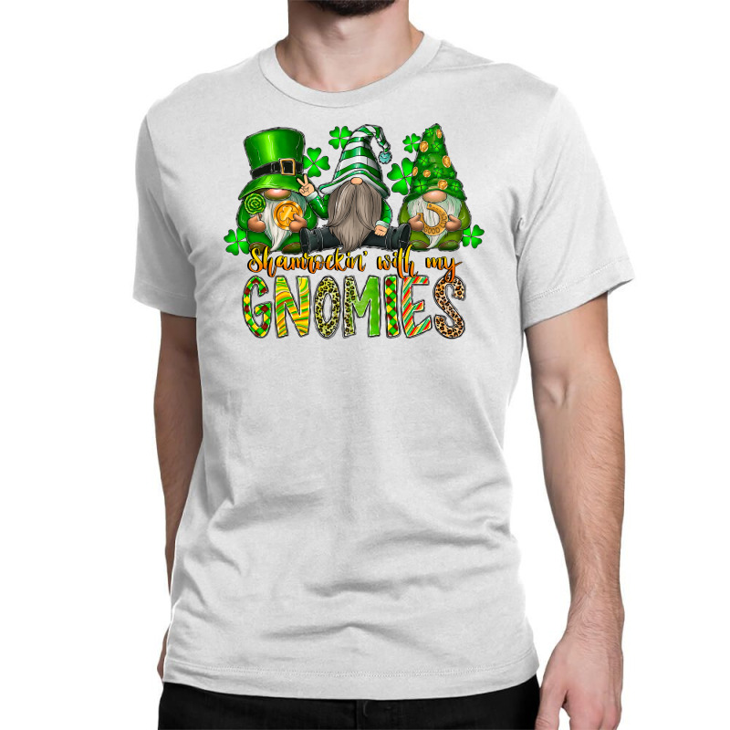 Shamrockin With My Gnomies Classic T-shirt by SublimationCraftShop | Artistshot