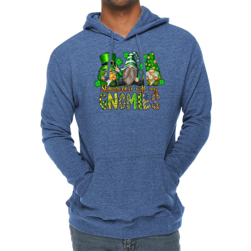 Shamrockin With My Gnomies Lightweight Hoodie by SublimationCraftShop | Artistshot