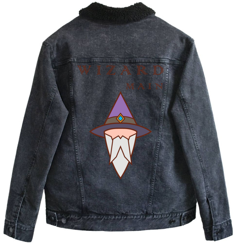 Wizard Main Unisex Sherpa-Lined Denim Jacket by slavissweersq | Artistshot