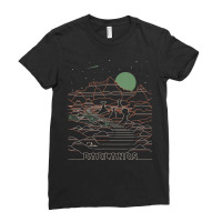 Vintage Retro Badlands National Park South Dakota Ladies Fitted T-shirt | Artistshot