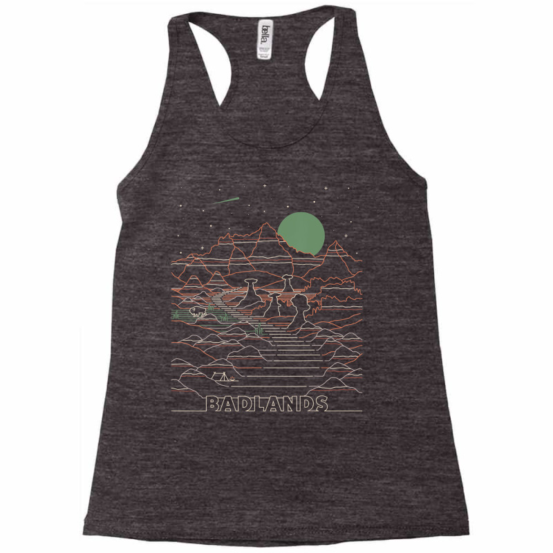 Vintage Retro Badlands National Park South Dakota Racerback Tank by fieyzacik | Artistshot