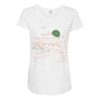 Vintage Retro Badlands National Park South Dakota Maternity Scoop Neck T-shirt | Artistshot