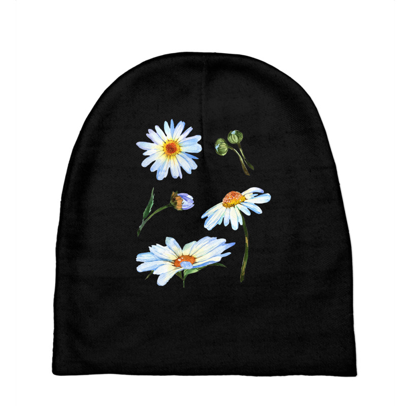 Botanical Spring   Cute Daisy Flower For Hippie & Baby Beanies by chomibe | Artistshot