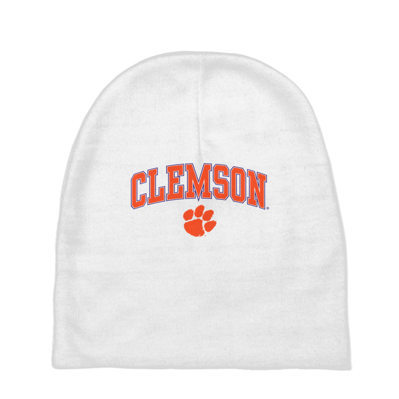 Clemson Tigers Arch Over Heather Gray Officially L Baby Beanies by stausss | Artistshot