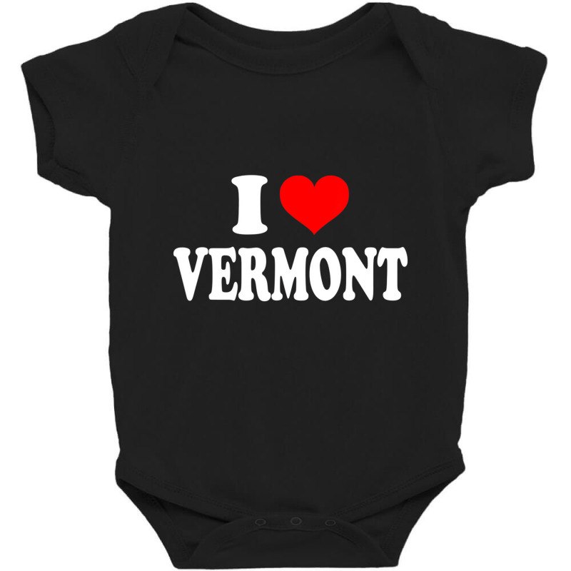 I Love Vermont T Shirt Baby Bodysuit | Artistshot