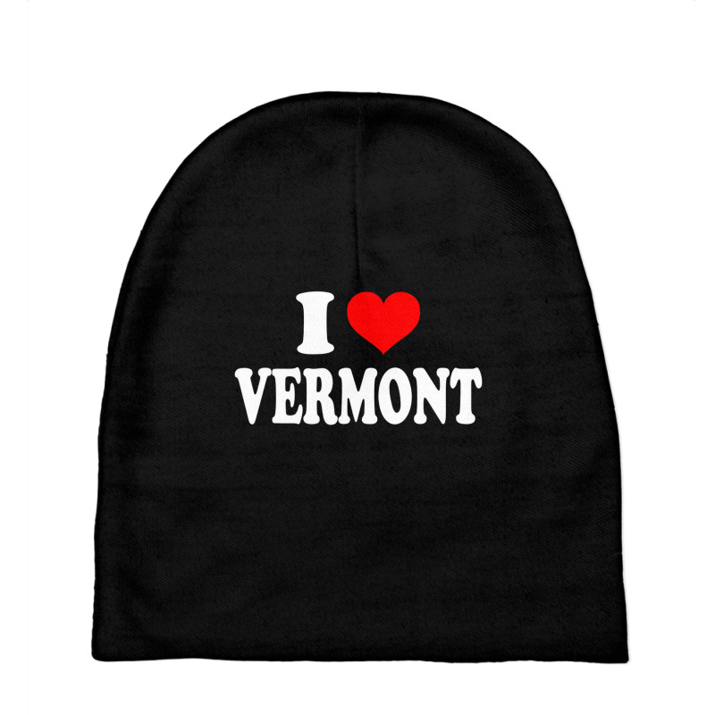 I Love Vermont T Shirt Baby Beanies | Artistshot