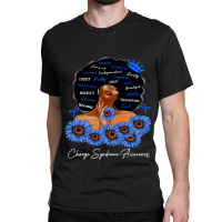 Charge Syndrome Awareness We Wear Blue Black Woman Classic T-shirt | Artistshot