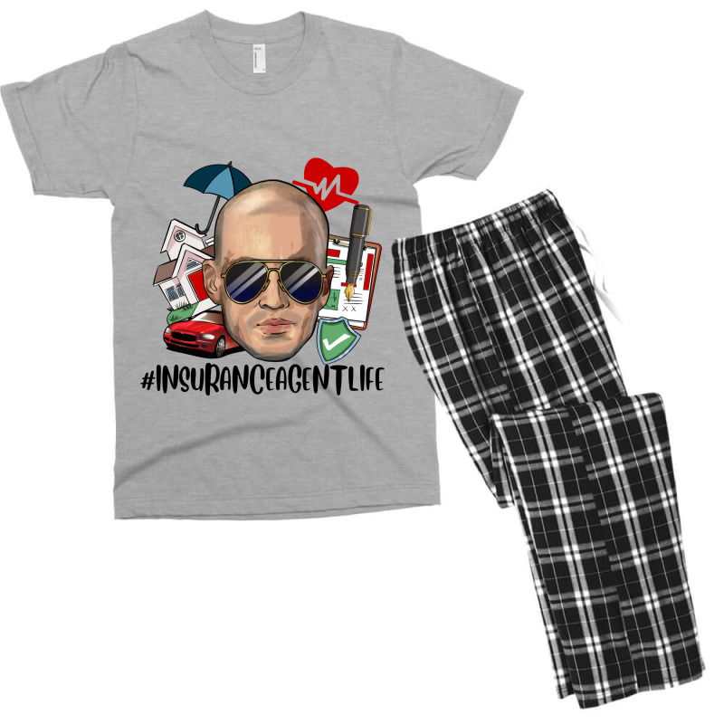 Bald Man Insurance Agent Life Men's T-shirt Pajama Set | Artistshot