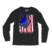 Charge Syndrome Shirt Awareness American Flag Blue Long Sleeve Shirts | Artistshot