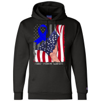 Charge Syndrome Shirt Awareness American Flag Blue Champion Hoodie | Artistshot