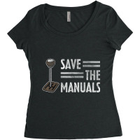 Vintage Save The Stick Manual Transmission T Shirt Women's Triblend Scoop T-shirt | Artistshot