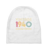 80th Birthday Gift 1940 Vintage Limited Edition 80 Baby Beanies | Artistshot