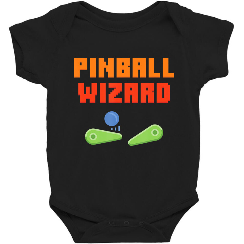 Pinball Wizard Retro Vintage Arcade Game Machine L Baby Bodysuit | Artistshot