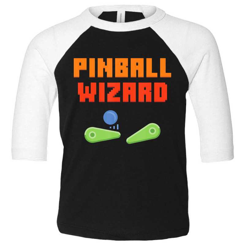 Pinball Wizard Retro Vintage Arcade Game Machine L Toddler 3/4 Sleeve Tee | Artistshot