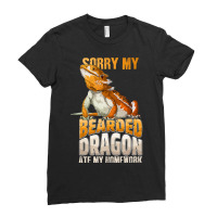 Sorry My Bearded Dragon Ate My Homework Funny Liza Ladies Fitted T-shirt | Artistshot