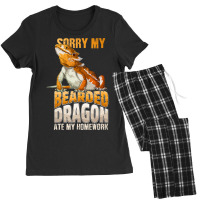 Sorry My Bearded Dragon Ate My Homework Funny Liza Women's Pajamas Set | Artistshot