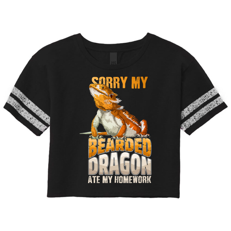 Sorry My Bearded Dragon Ate My Homework Funny Liza Scorecard Crop Tee by whoretacarpal | Artistshot