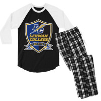 Lehman College Lightning Men's 3/4 Sleeve Pajama Set | Artistshot