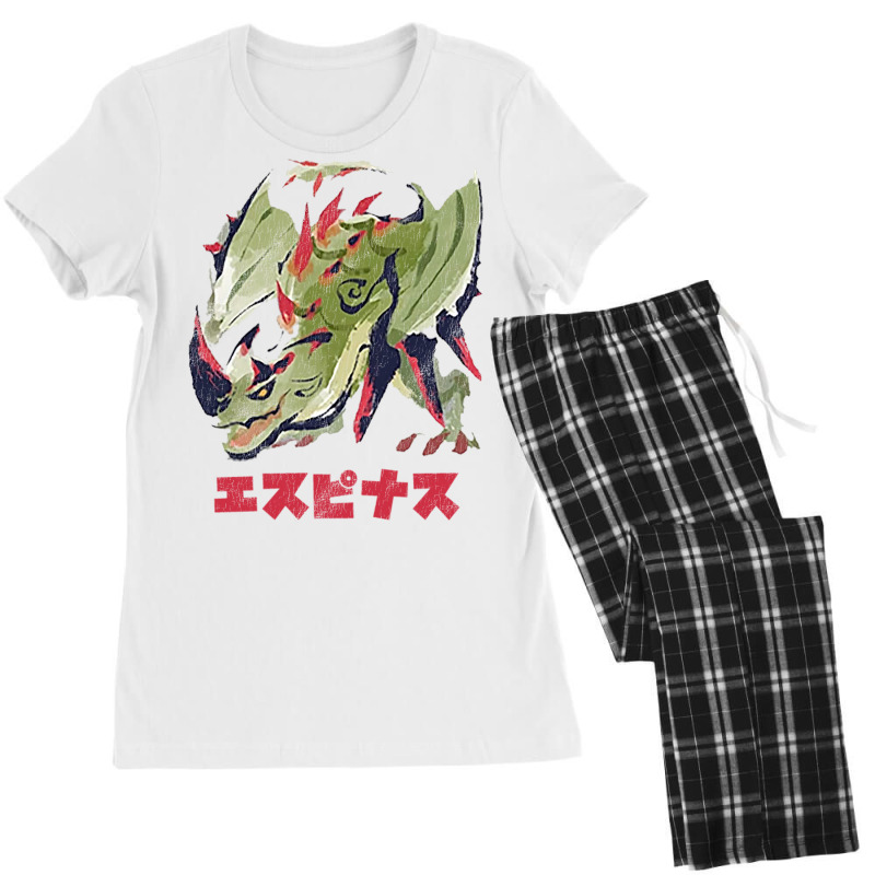 Monster Hunter Rise Sunbreak Espinas Kanji Women's Pajamas Set by axemonwuotin | Artistshot