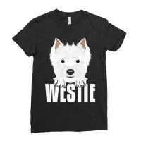 Smiling West Highland White Terrier T Shirt Ladies Fitted T-shirt | Artistshot