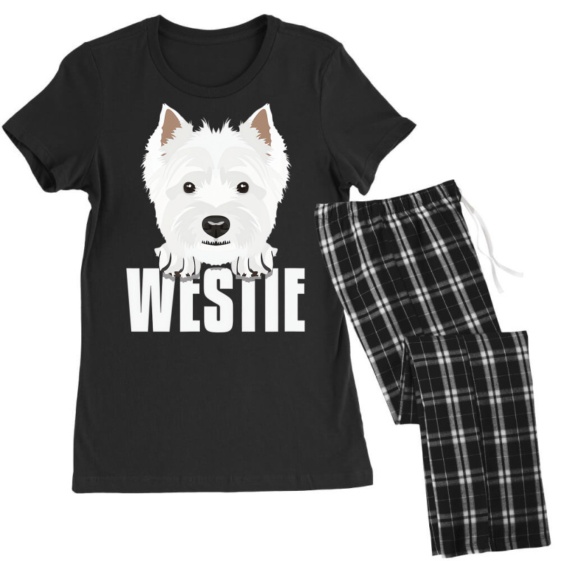 Smiling West Highland White Terrier T Shirt Women's Pajamas Set by qadina | Artistshot