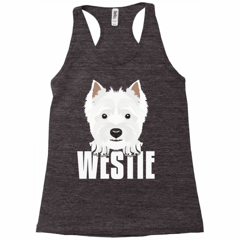 Smiling West Highland White Terrier T Shirt Racerback Tank by qadina | Artistshot