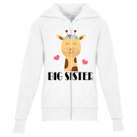 Kids Big Sister Giraffe Big Sis T Shirt Youth Zipper Hoodie | Artistshot