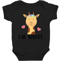 Kids Big Sister Giraffe Big Sis T Shirt Baby Bodysuit | Artistshot