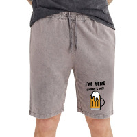 I'm Here Where's My Beer T Shirt Vintage Short | Artistshot