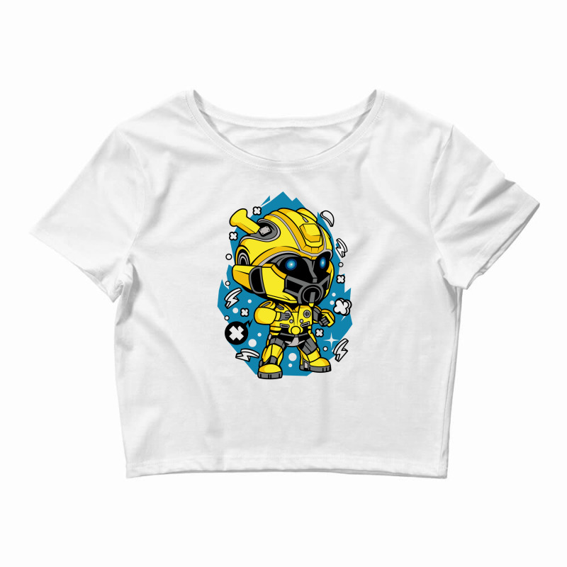 Bumble Bee Cute Character Designs For All Ages Crop Top | Artistshot