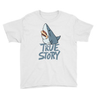 Shark Amputee Joke Leg Prosthetic Design For A Leg Youth Tee | Artistshot