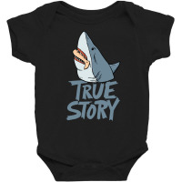 Shark Amputee Joke Leg Prosthetic Design For A Leg Baby Bodysuit | Artistshot