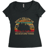 Retro Vintage Kayaking Canoe River Rafting Funny G Women's Triblend Scoop T-shirt | Artistshot