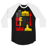 Backprint Berlin Capital Of Germany T Shirt 3/4 Sleeve Shirt | Artistshot