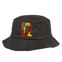 Backprint Berlin Capital Of Germany T Shirt Bucket Hat | Artistshot