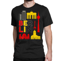 Backprint Berlin Capital Of Germany T Shirt Classic T-shirt | Artistshot