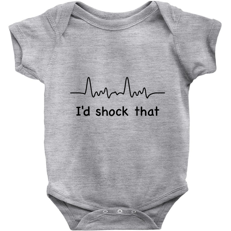 I'd Shock That Ventricular Fibrillation Cardiology Baby Bodysuit by tamicam | Artistshot