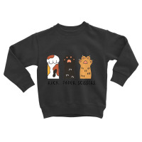 Funny Cat Rock Paper Scissors Cute Cat Paws Kids T Toddler Sweatshirt | Artistshot