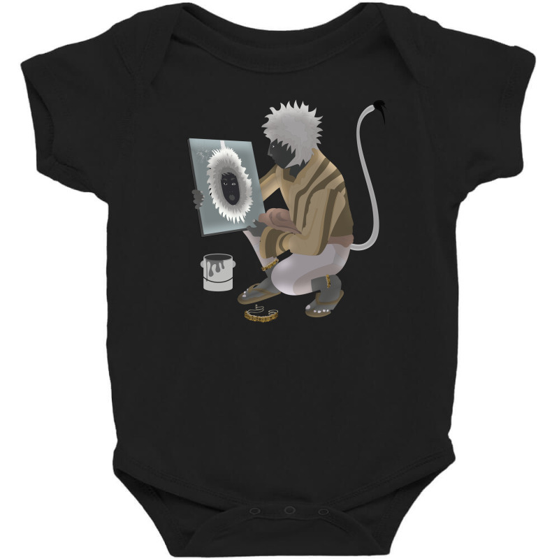 Monkey In The Mirror Baby Bodysuit | Artistshot